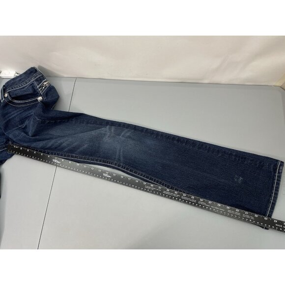 Miss Me Bootcut Jeans Western Bling Rhinestone Cowgirl Stretch Denim Womens 26 - Picture 9 of 12
